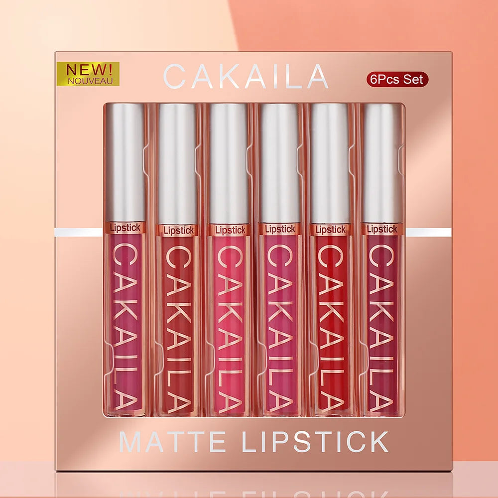 Gloss Lipstick Set Liquid Matte Velvet Matte Women's Makeup Long-lasting