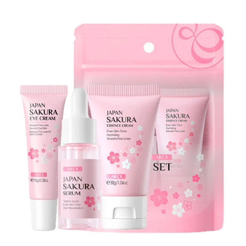 Golden Sakura Skin Care Sets Face Cream Serum