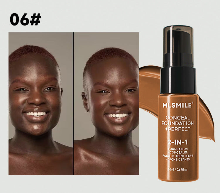 6-Shade Longwear Foundation: Waterproof, Sweatproof, Oil-Control & Easy-To-Blend Concealer for Flawless Skin, Foundation, Makeup, Cosmetics, Skin Care, Face Beauty, Matte Finish, Beauty Product