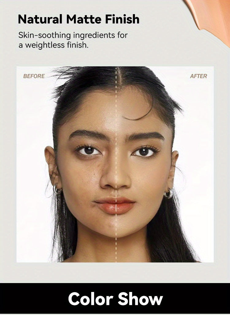 6-Shade Longwear Foundation: Waterproof, Sweatproof, Oil-Control & Easy-To-Blend Concealer for Flawless Skin, Foundation, Makeup, Cosmetics, Skin Care, Face Beauty, Matte Finish, Beauty Product