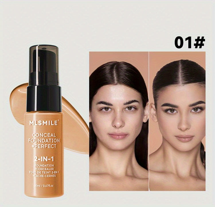 6-Shade Longwear Foundation: Waterproof, Sweatproof, Oil-Control & Easy-To-Blend Concealer for Flawless Skin, Foundation, Makeup, Cosmetics, Skin Care, Face Beauty, Matte Finish, Beauty Product