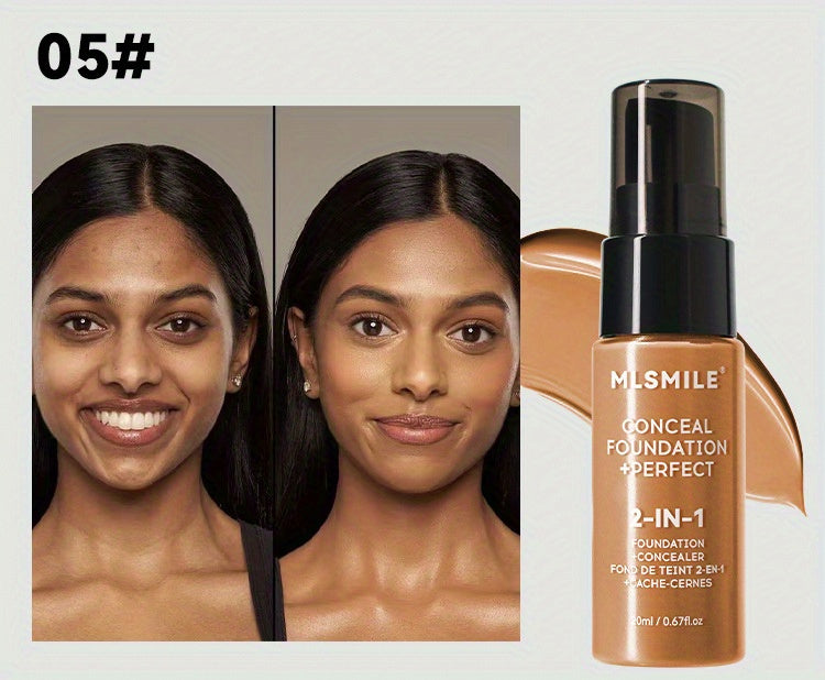 6-Shade Longwear Foundation: Waterproof, Sweatproof, Oil-Control & Easy-To-Blend Concealer for Flawless Skin, Foundation, Makeup, Cosmetics, Skin Care, Face Beauty, Matte Finish, Beauty Product