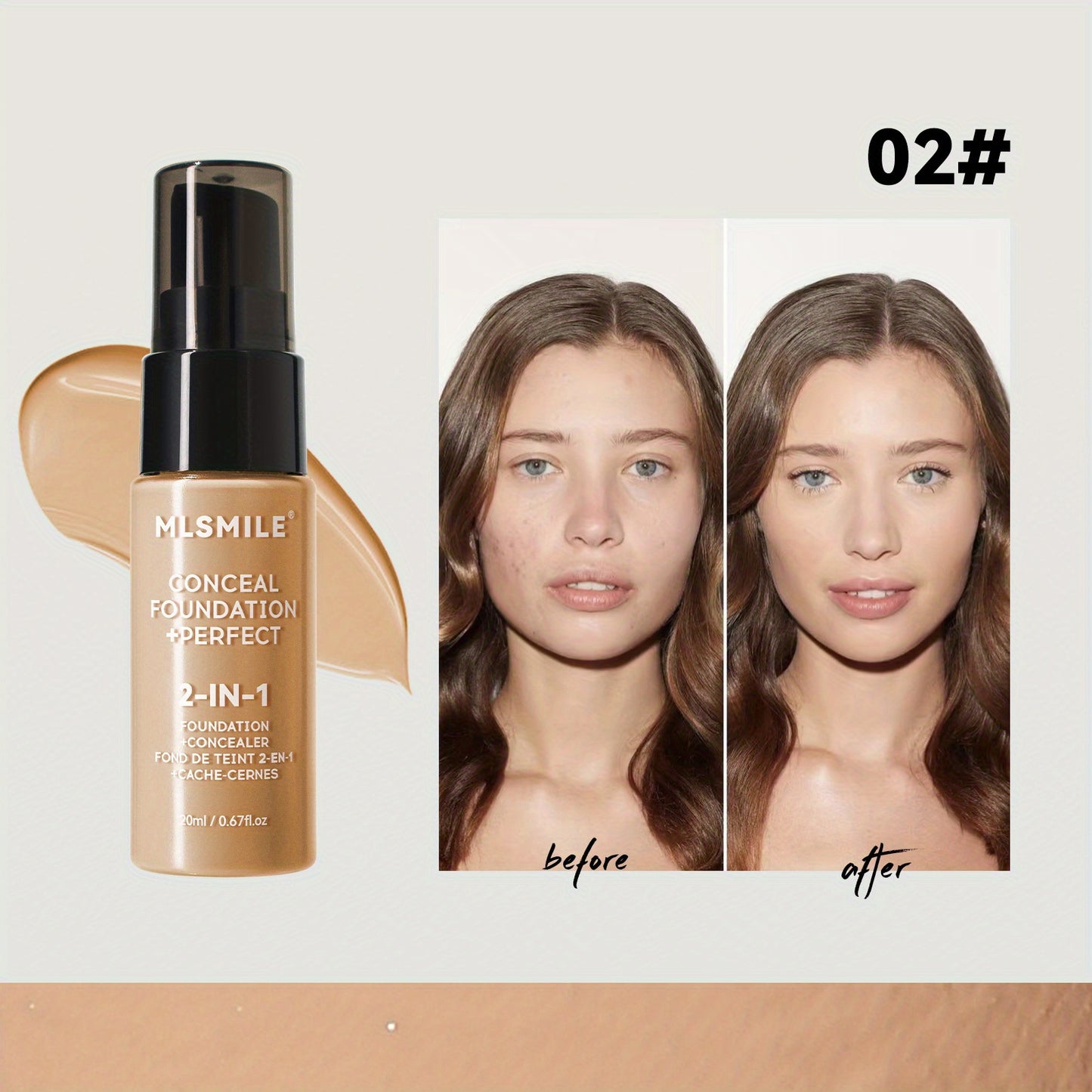 6-Shade Longwear Foundation: Waterproof, Sweatproof, Oil-Control & Easy-To-Blend Concealer for Flawless Skin, Foundation, Makeup, Cosmetics, Skin Care, Face Beauty, Matte Finish, Beauty Product