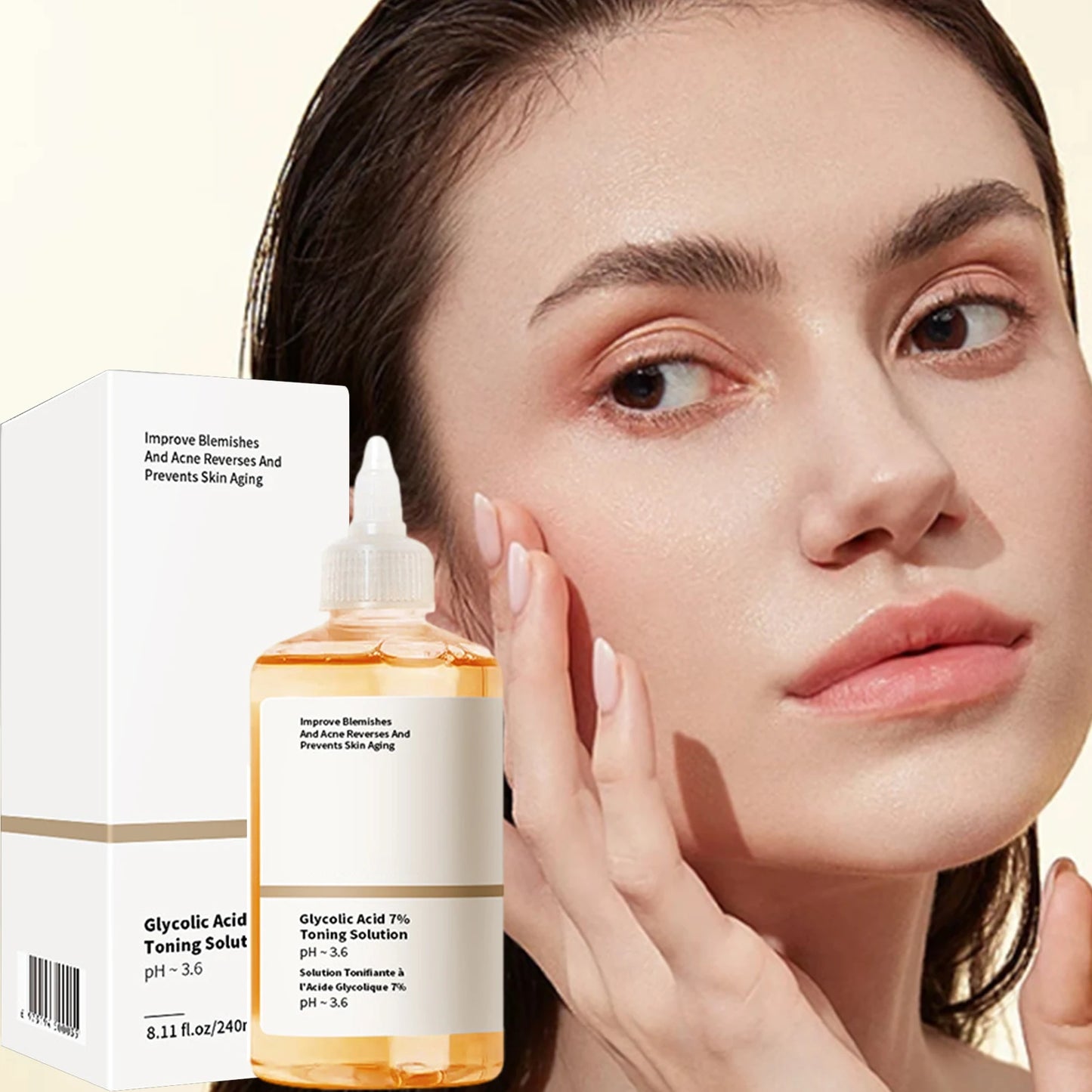 240ml Glycolic Acid 7% Toning Solution Ordinary Acne Remover Lifting Firming Wrinkles Glowing Facial Care Glycolic Acid Toner