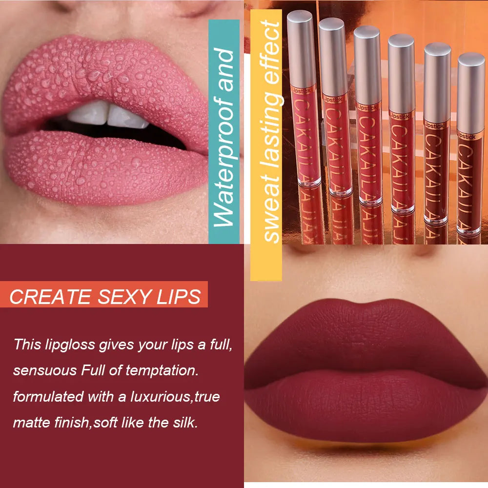 Gloss Lipstick Set Liquid Matte Velvet Matte Women's Makeup Long-lasting