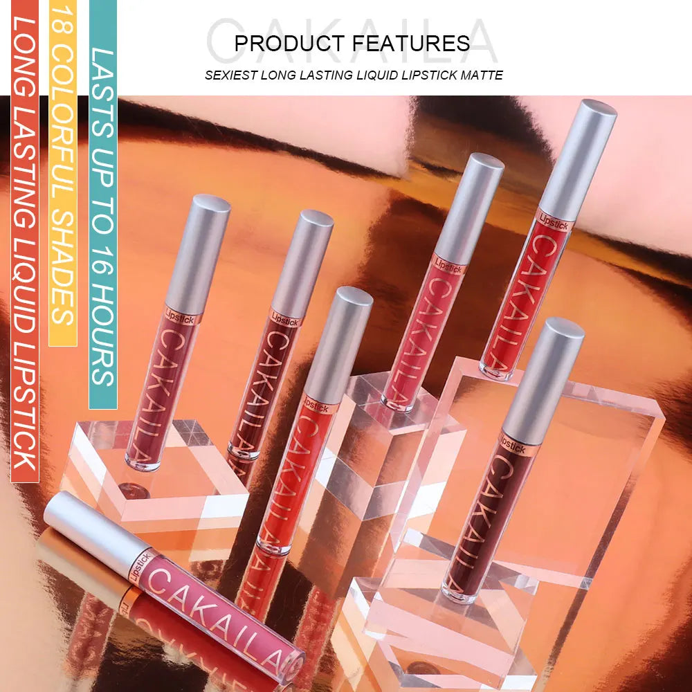 Gloss Lipstick Set Liquid Matte Velvet Matte Women's Makeup Long-lasting