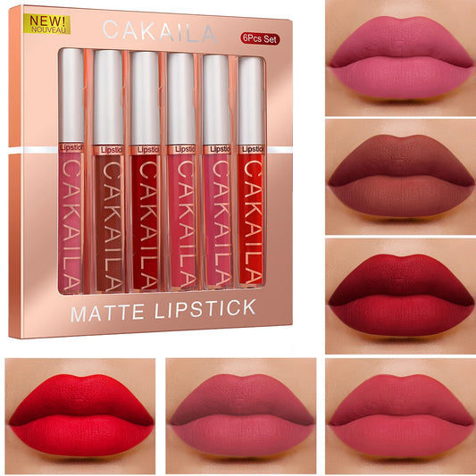 Gloss Lipstick Set Liquid Matte Velvet Matte Women's Makeup Long-lasting