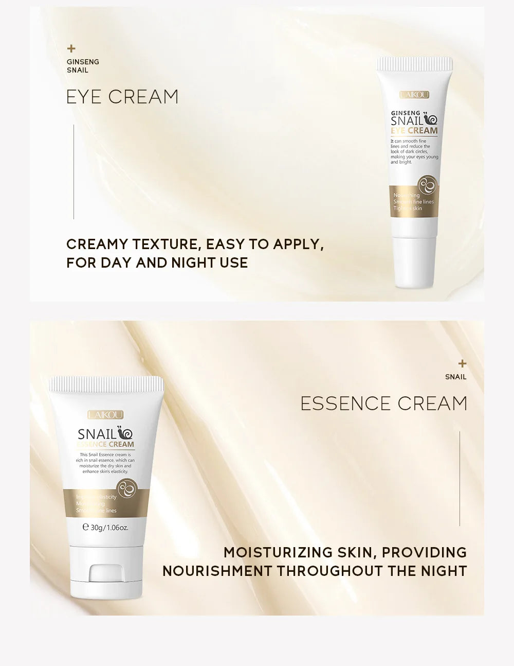 Golden Sakura Skin Care Sets Face Cream Serum