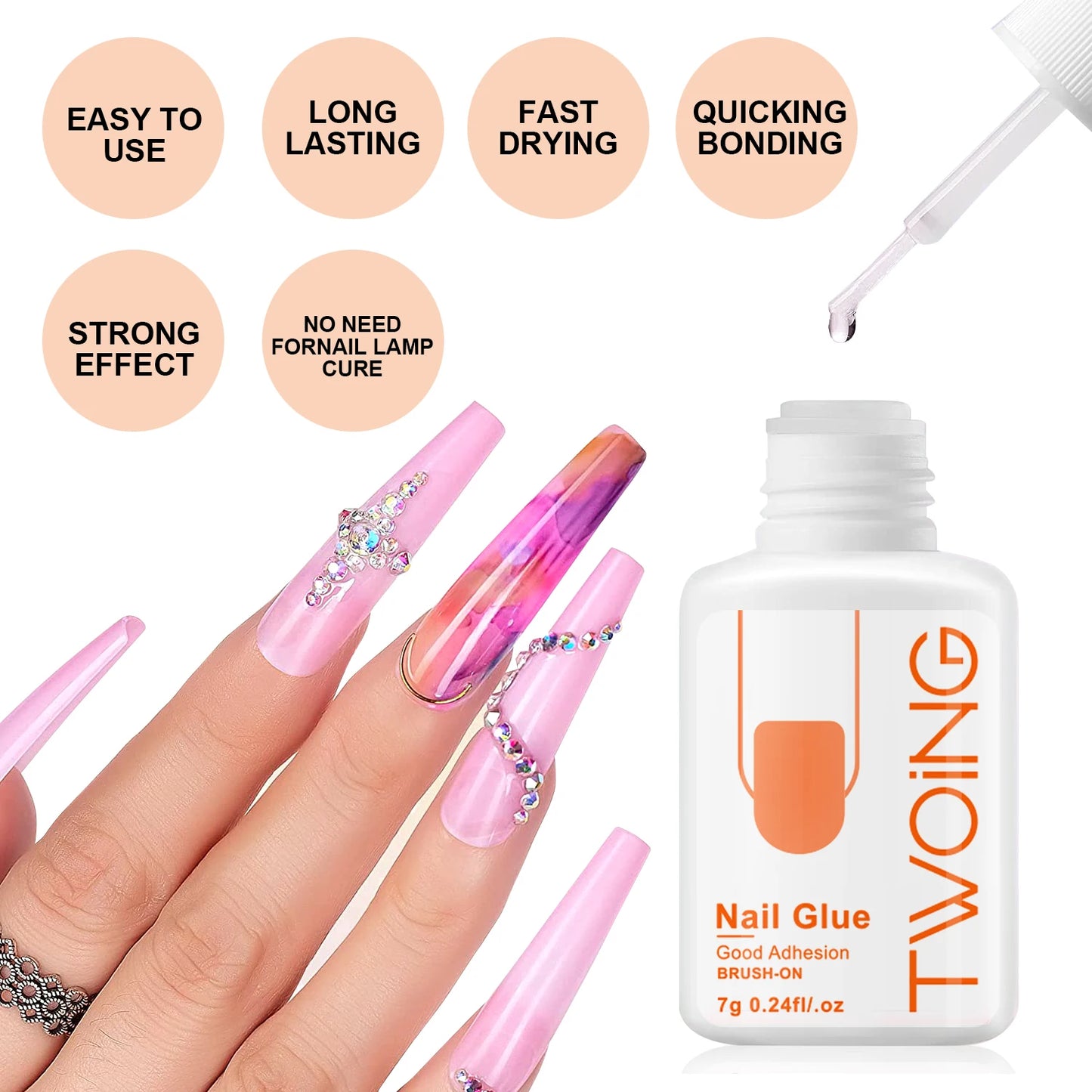 Super Strong Nail Glue For False Nail Tips