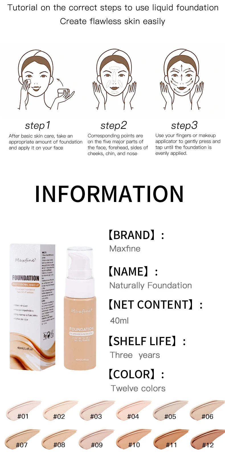 Liquid Foundation Effective Concealer Waterproof Sweat