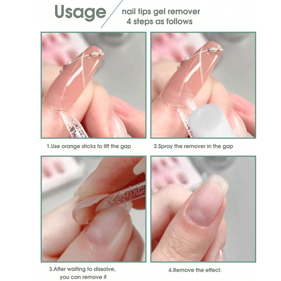 Nail Tips Solid Adhesives Gel Remover Nail Liquid Easy
