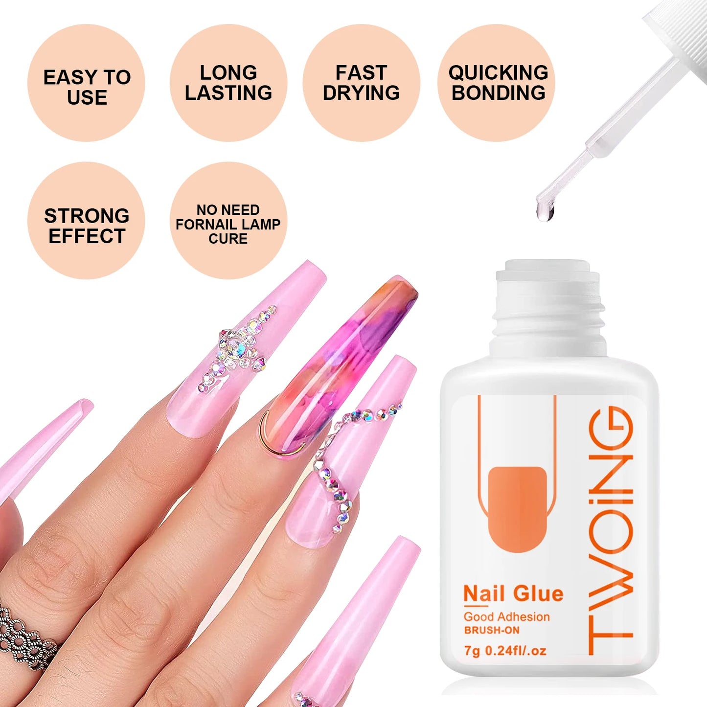 Super Strong Nail Glue For False Nail Tips
