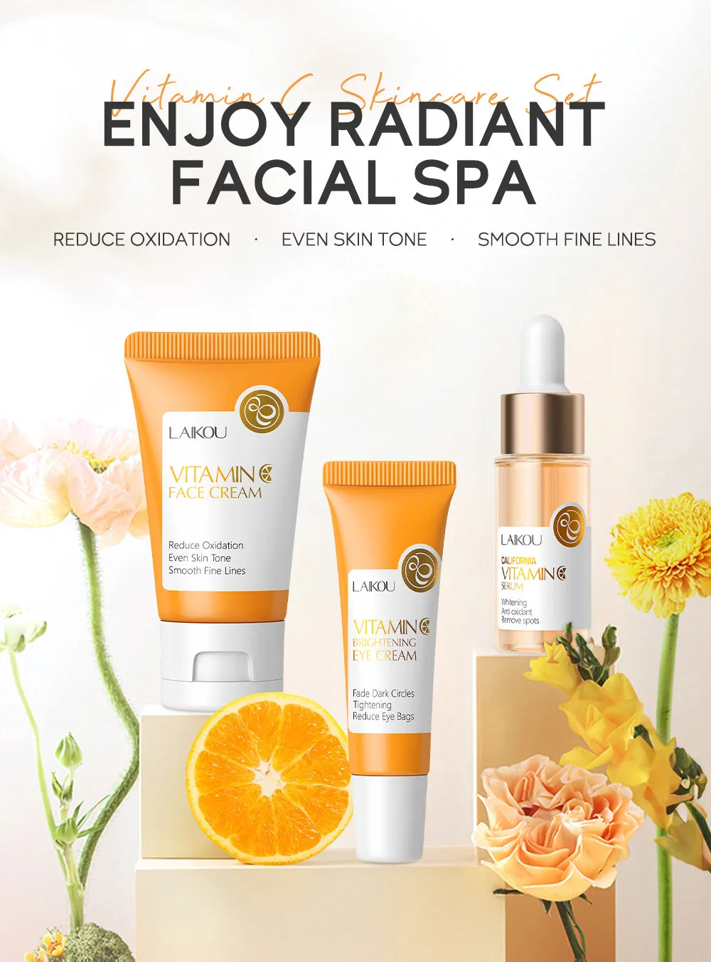 Golden Sakura Skin Care Sets Face Cream Serum