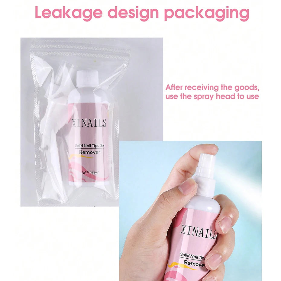 Nail Tips Solid Adhesives Gel Remover Nail Liquid Easy
