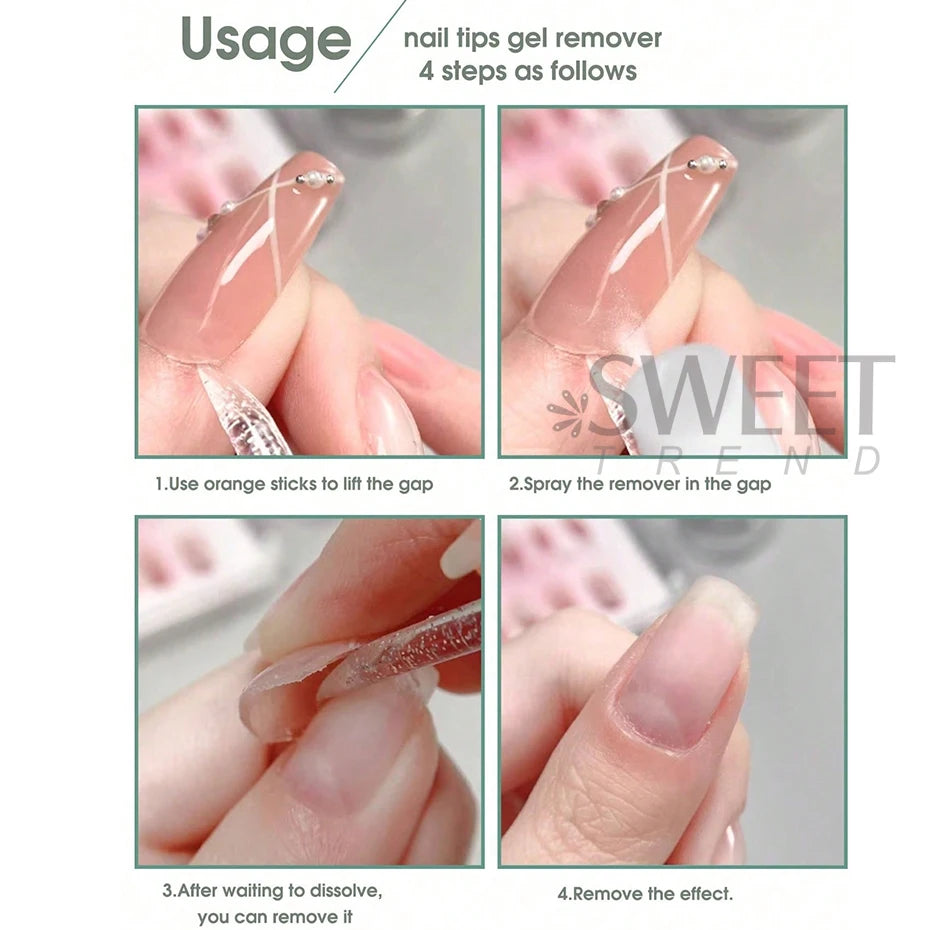 Nail Tips Solid Adhesives Gel Remover Nail Liquid Easy