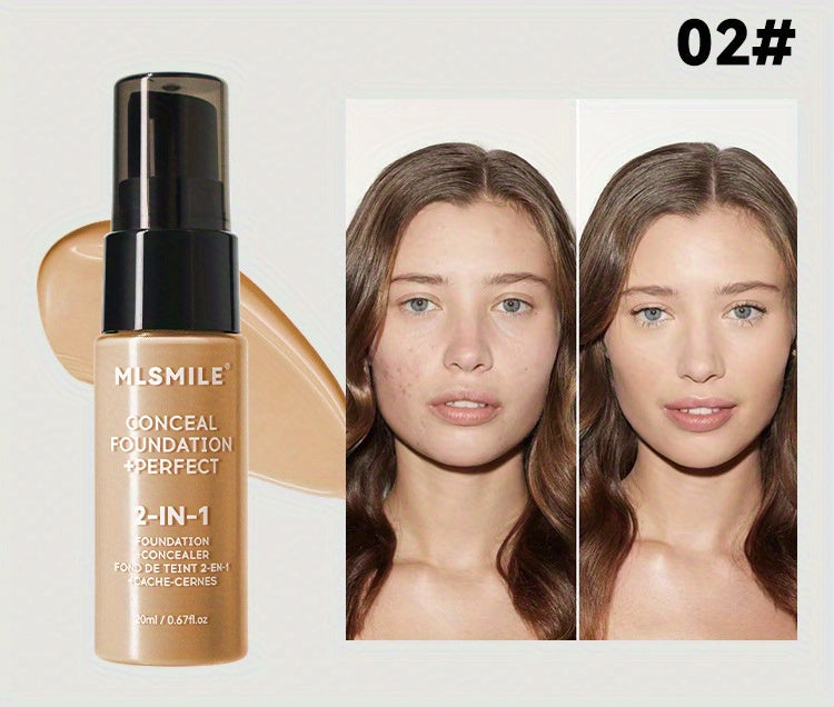 6-Shade Longwear Foundation: Waterproof, Sweatproof, Oil-Control & Easy-To-Blend Concealer for Flawless Skin, Foundation, Makeup, Cosmetics, Skin Care, Face Beauty, Matte Finish, Beauty Product